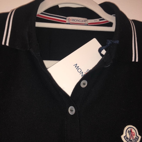 Black Moncler Polo - Picture 5 of 8
